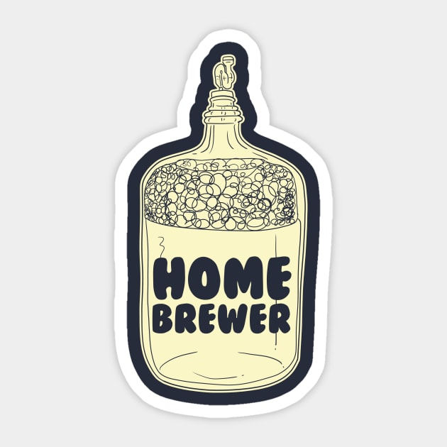 Homebrewer Sticker by APSketches